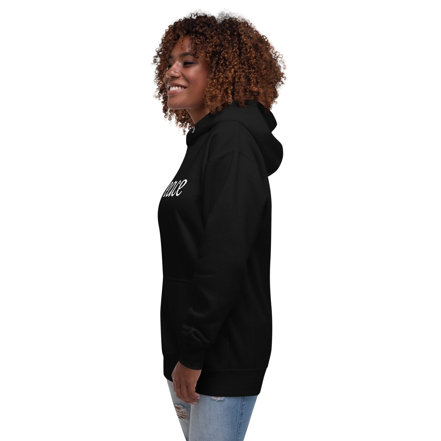 Black 'Peace' Unisex Hoodie