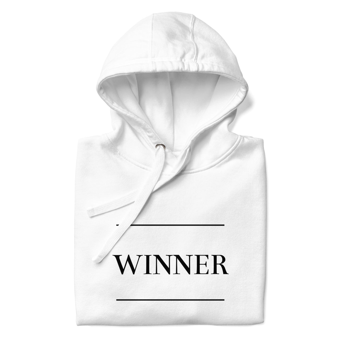 White 'WINNER' Unisex Hoodie