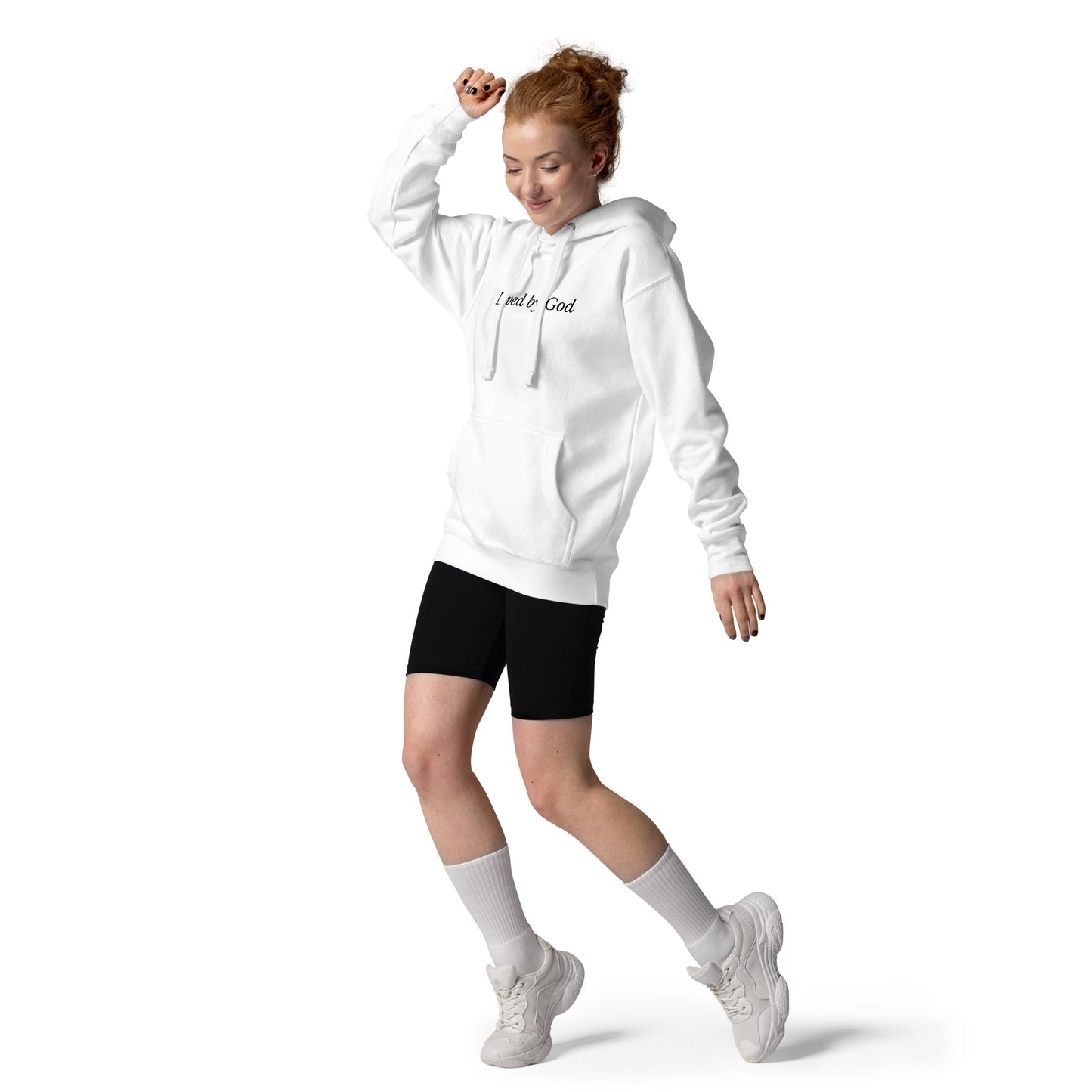 White 'Loved by God' Unisex Hoodie