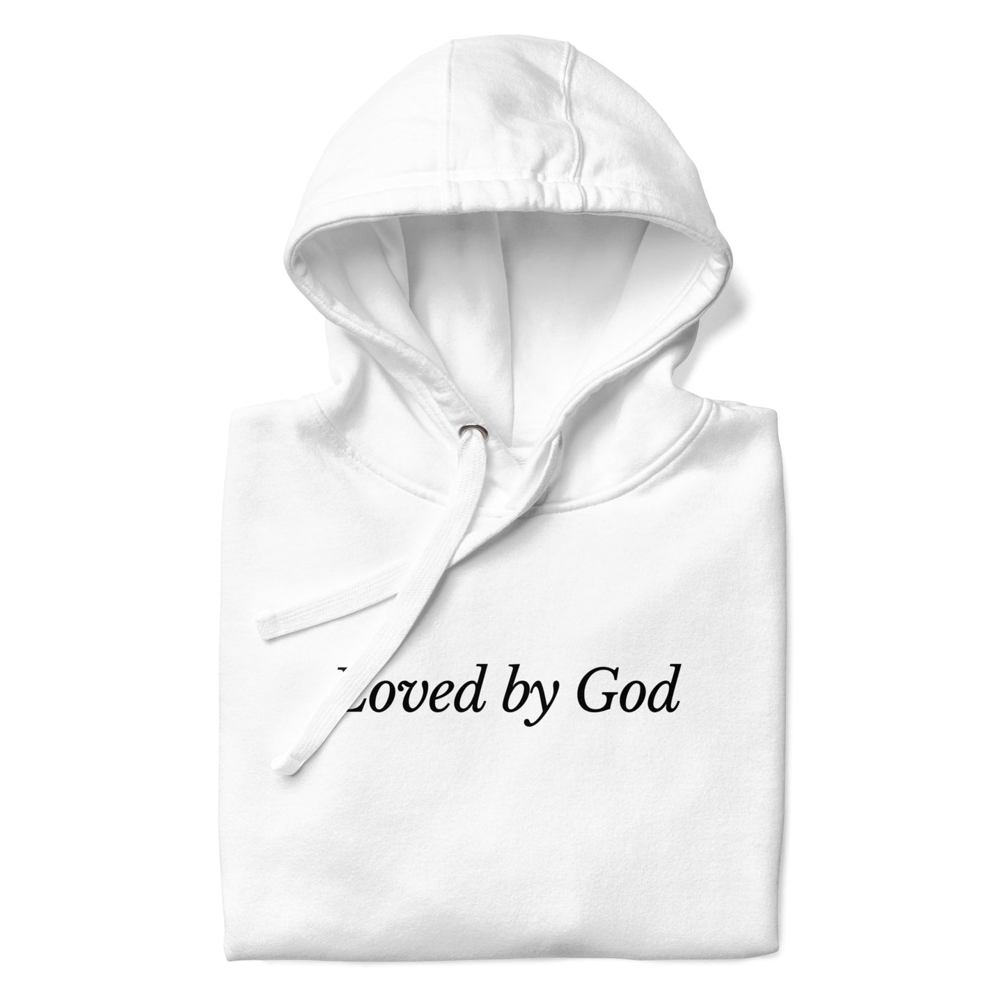 White 'Loved by God' Unisex Hoodie