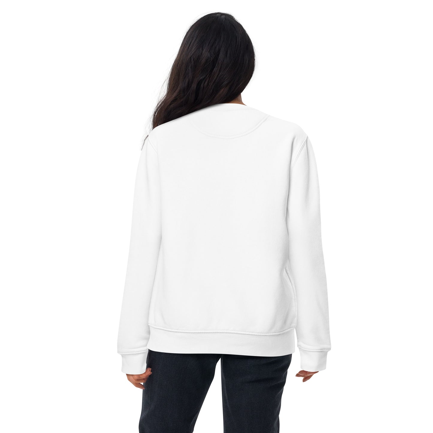 White 'Grateful' Unisex Premium Sweatshirt