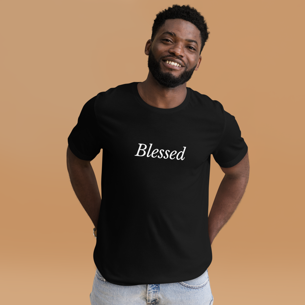 Black Short-Sleeve 'Blessed' T-Shirt