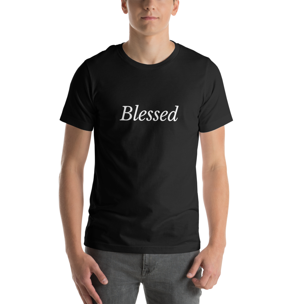 Black Short-Sleeve 'Blessed' T-Shirt