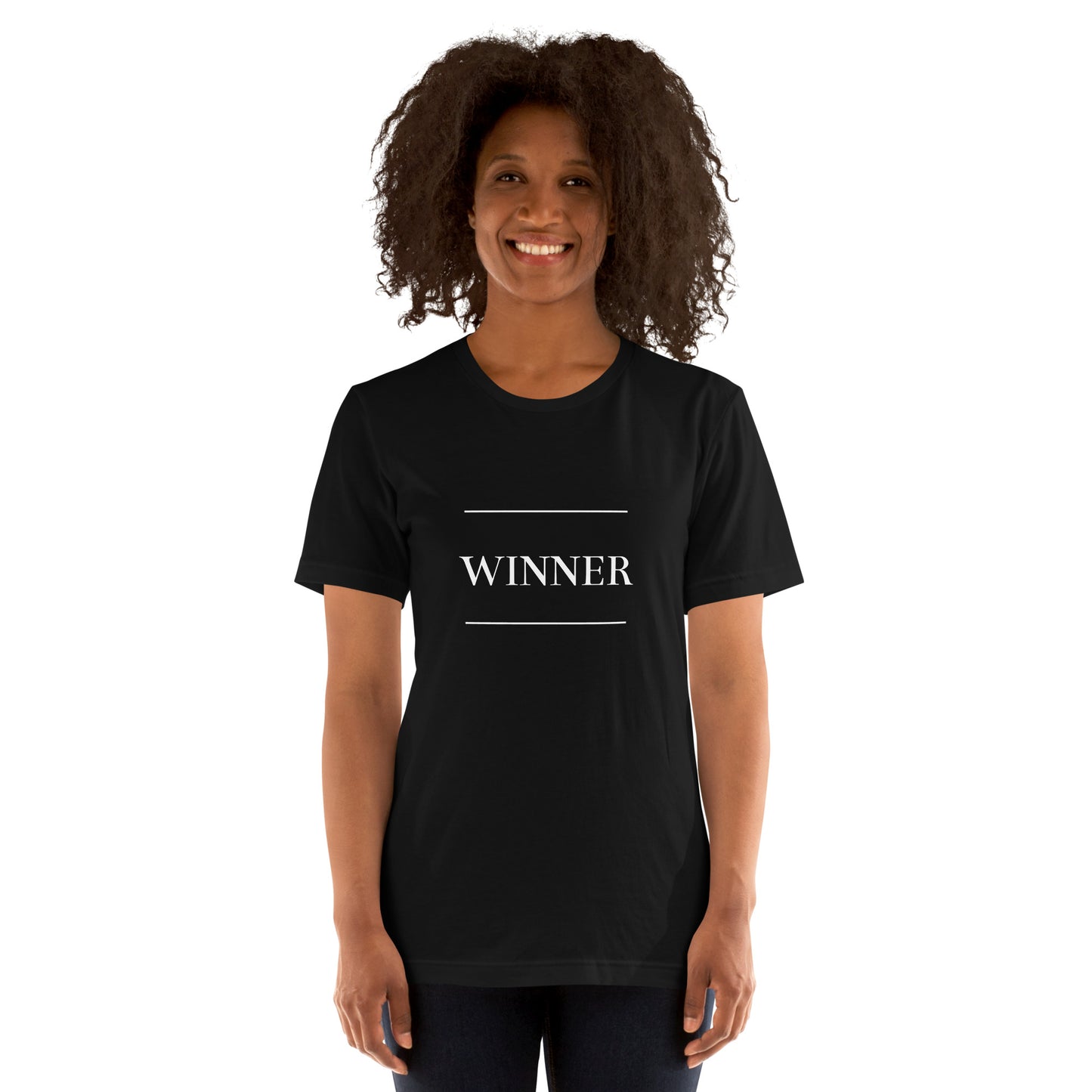 Black 'WINNER' Unisex t-shirt