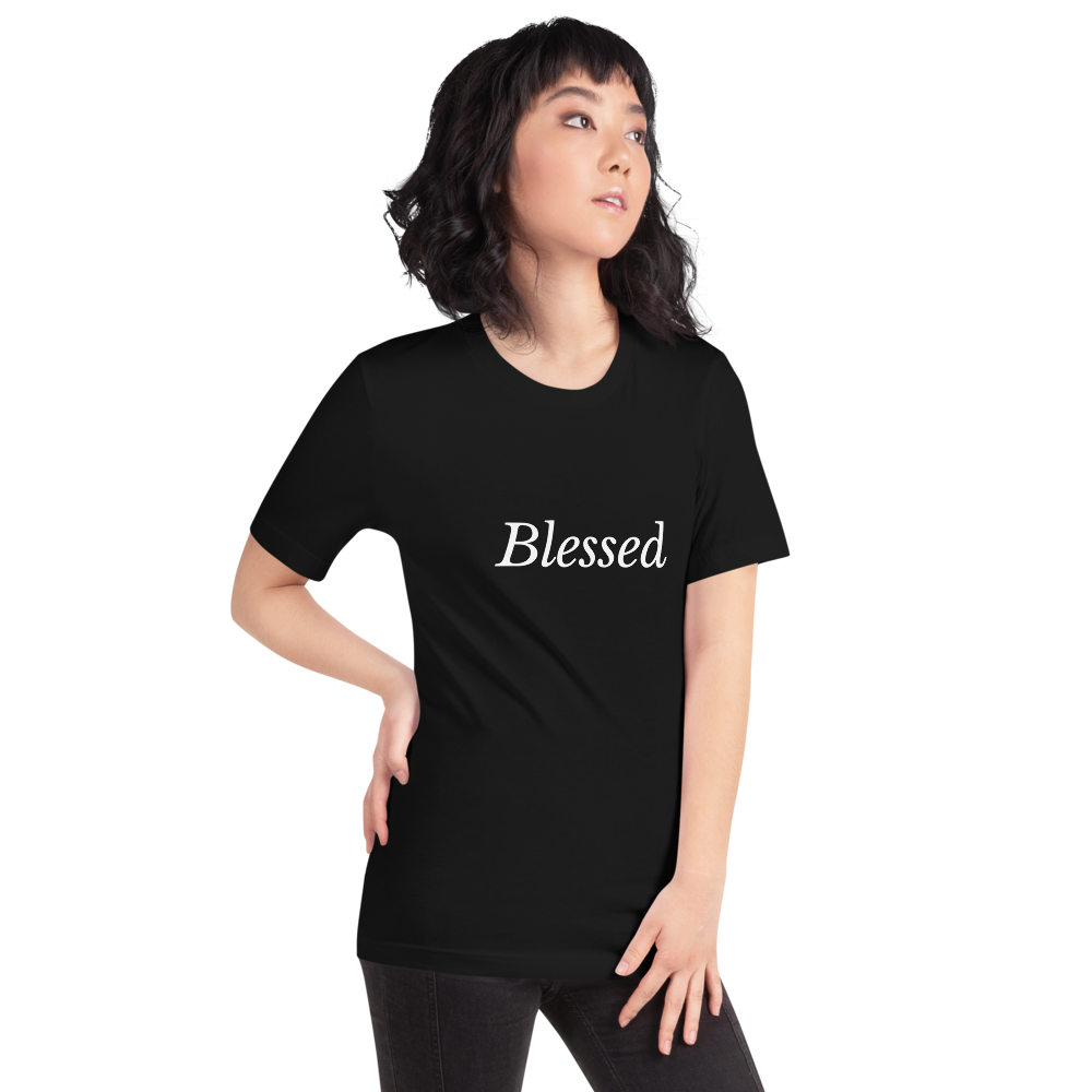 Black Short-Sleeve 'Blessed' T-Shirt