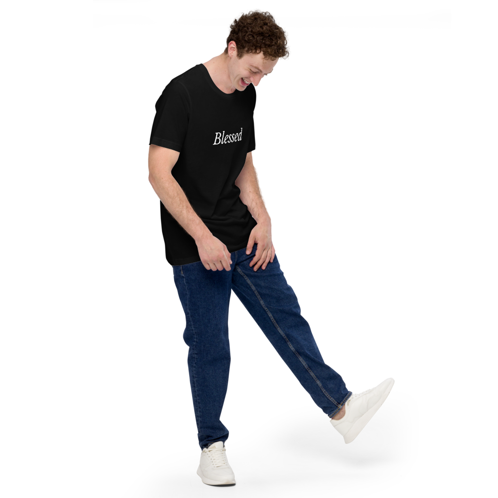 Black Short-Sleeve 'Blessed' T-Shirt