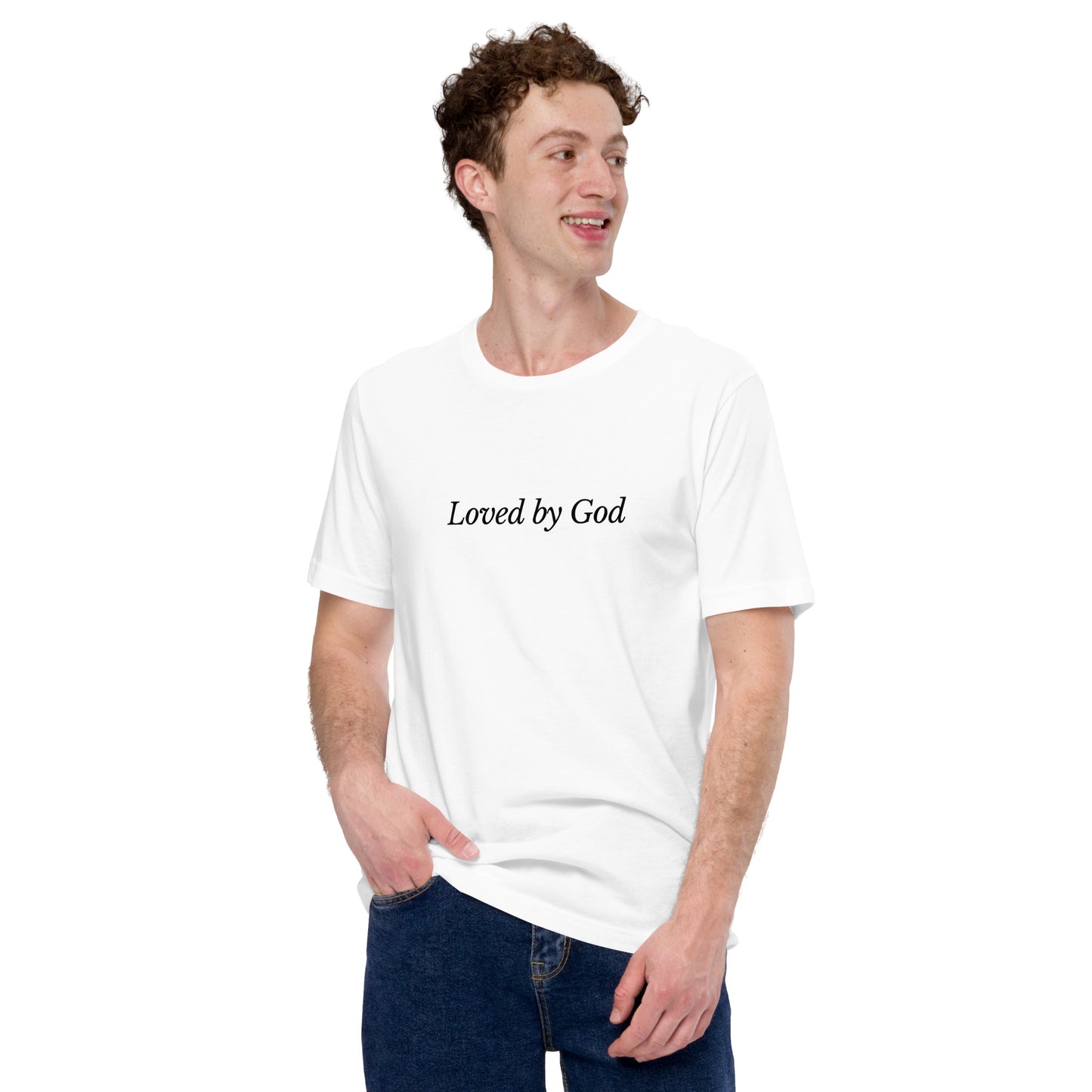 White 'Loved by God' Unisex t-shirt