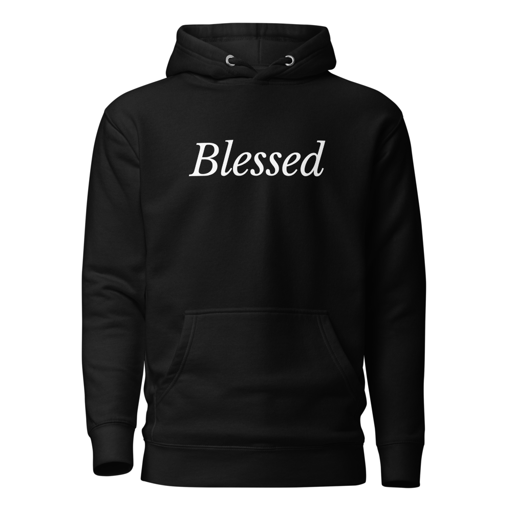 Black 'Blessed' Unisex Hoodie