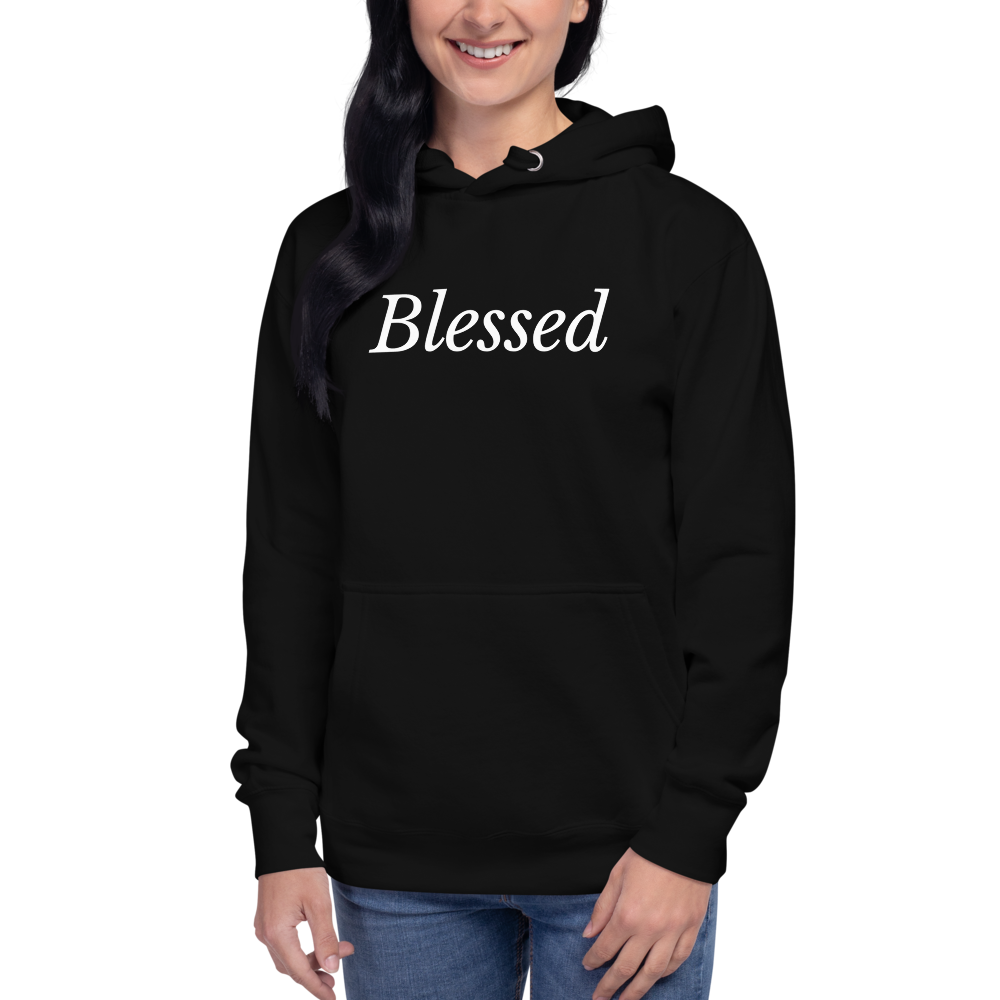 Black 'Blessed' Unisex Hoodie