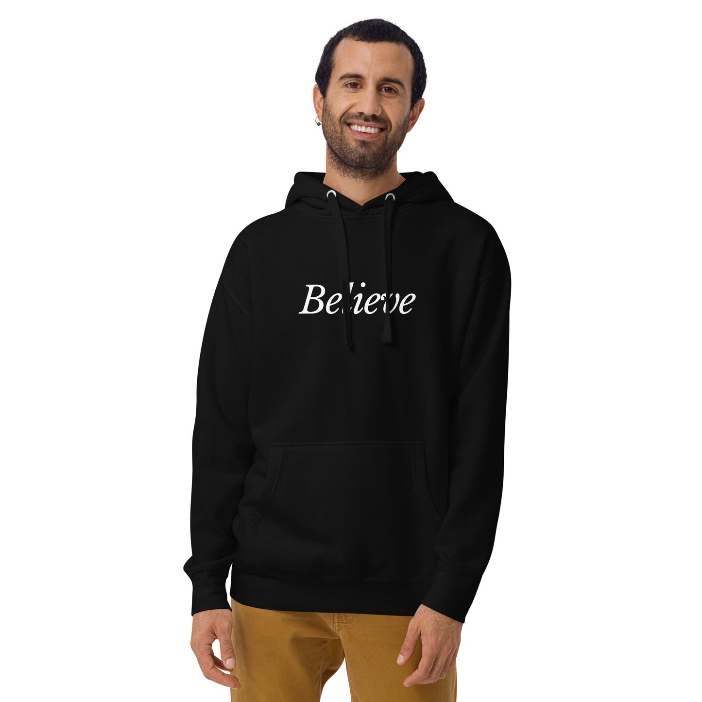 Black 'Believe' Unisex Hoodie