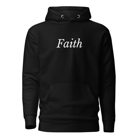 Black 'Faith' Unisex Hoodie