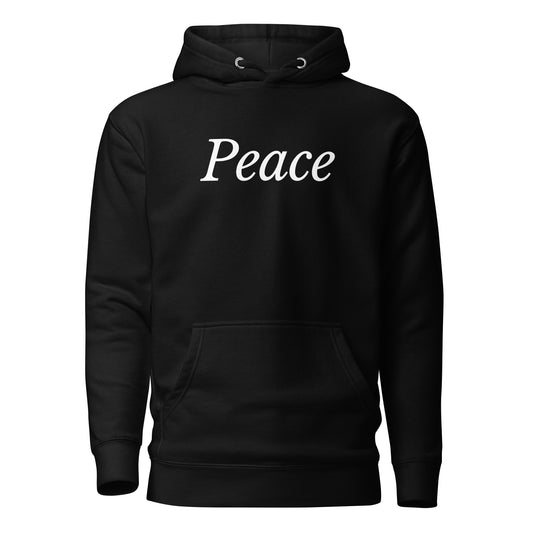 Black 'Peace' Unisex Hoodie