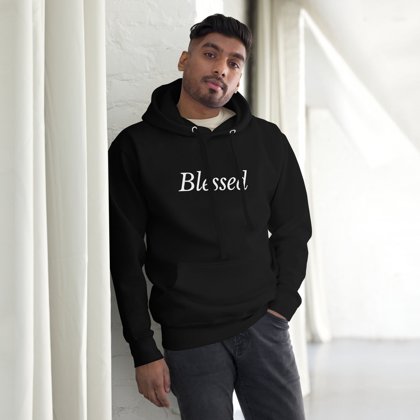 Black 'Blessed' Unisex Hoodie