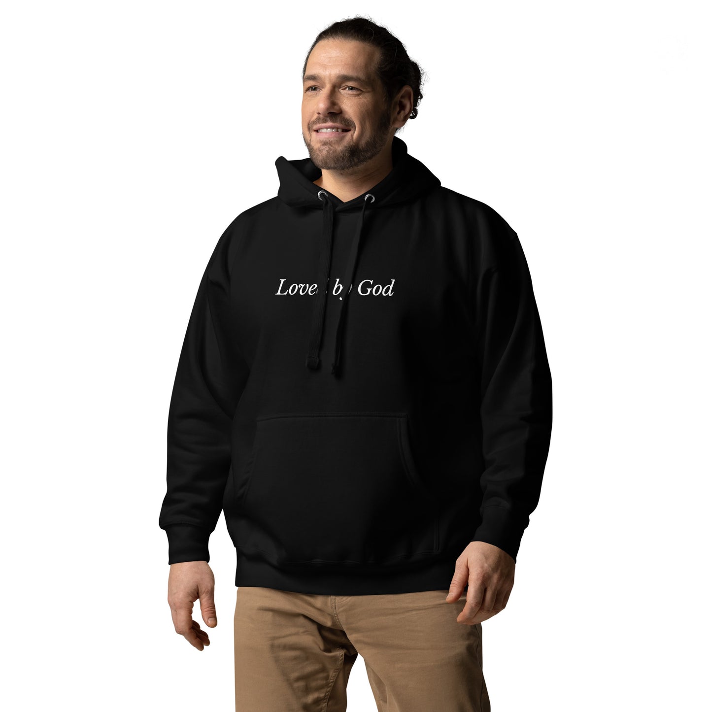 Black 'Loved by God' Unisex Hoodie