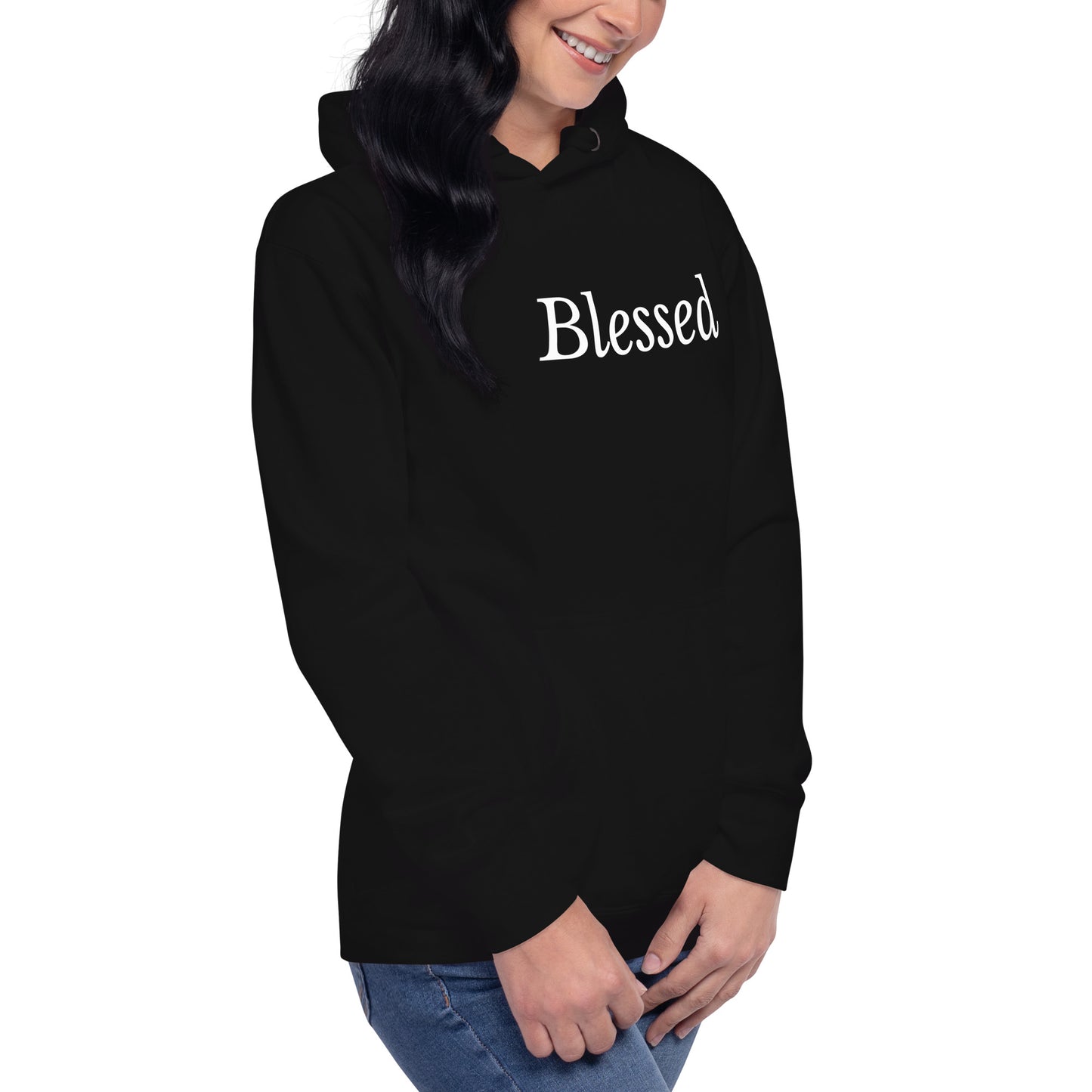 Black 'Blessed' Unisex Hoodie