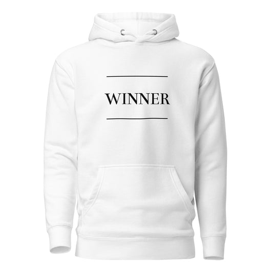 White 'WINNER' Unisex Hoodie