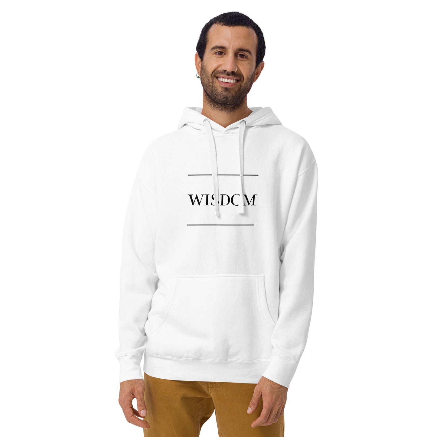 White 'WISDOM' Unisex Hoodie