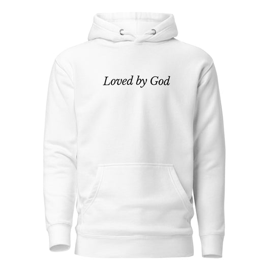 White 'Loved by God' Unisex Hoodie