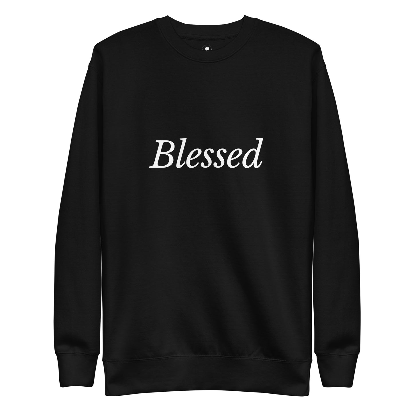 Black 'Blessed' Unisex Premium Sweatshirt