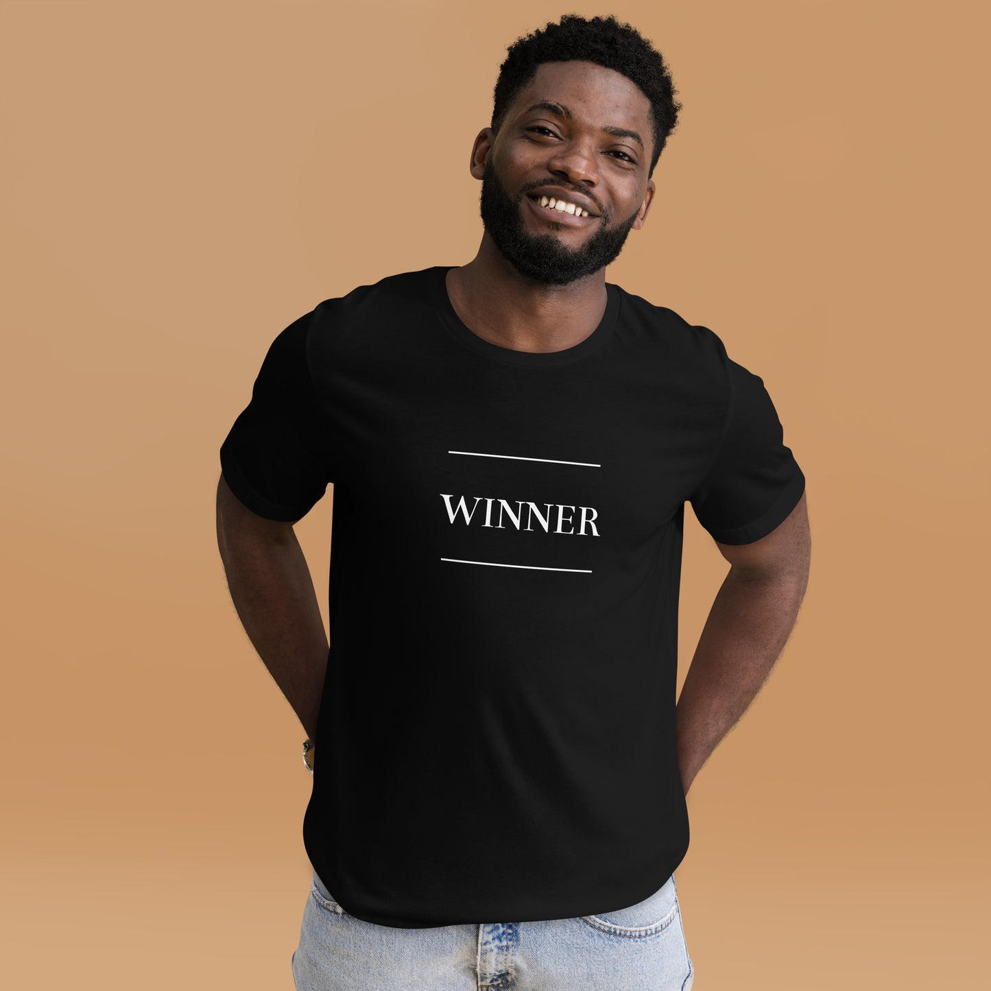 Black 'WINNER' Unisex t-shirt