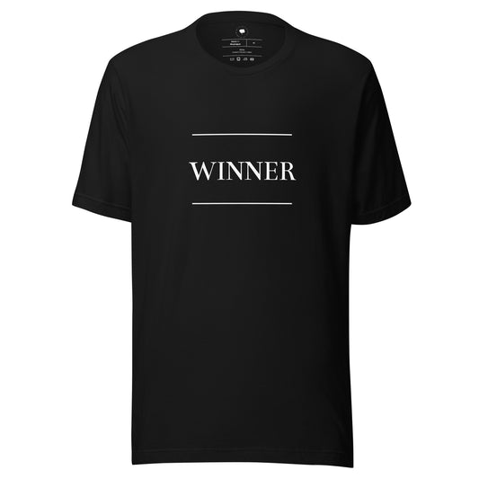 Black 'WINNER' Unisex t-shirt