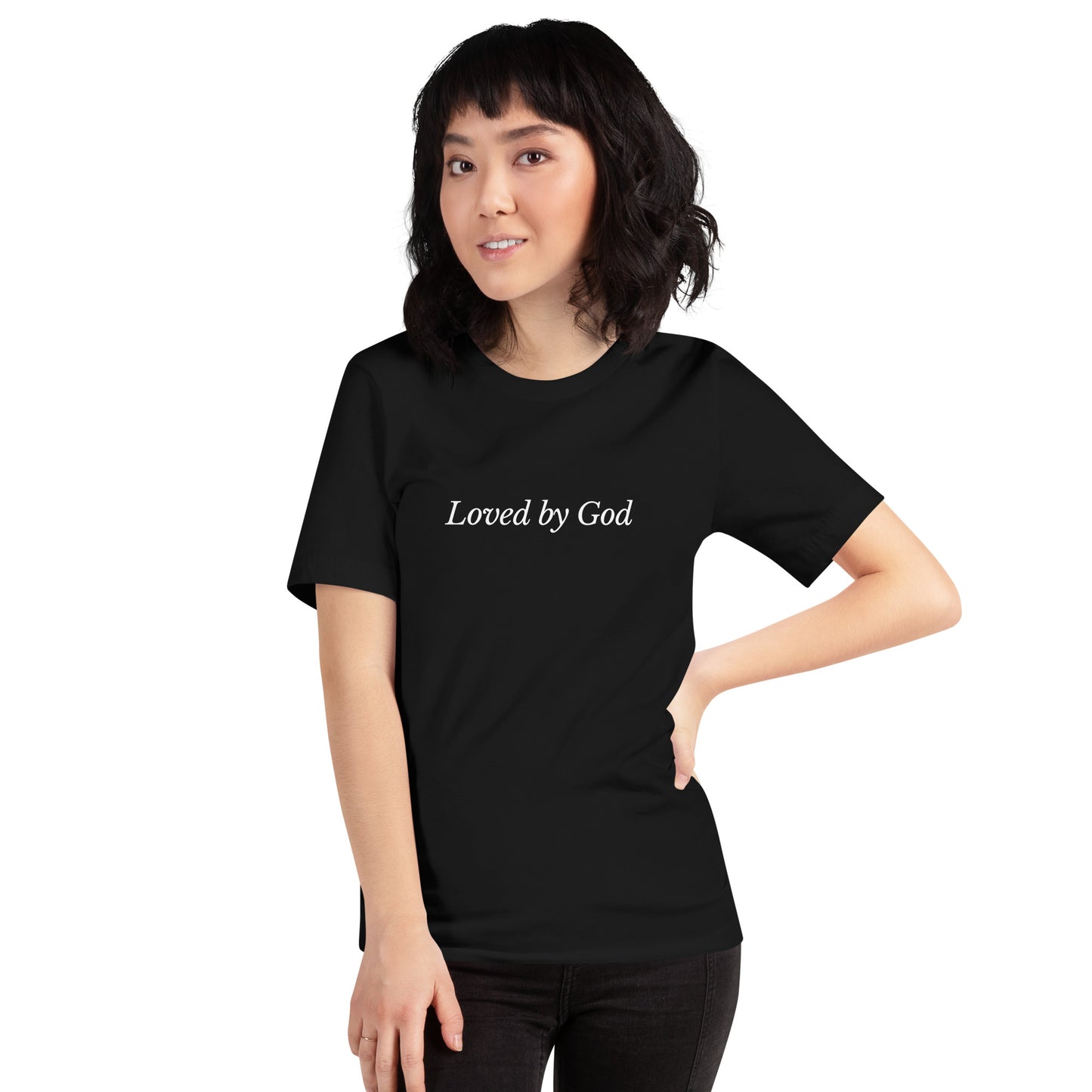 Black 'Loved by God' Unisex t-shirt