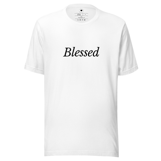 White Short-Sleeve 'Blessed' T-Shirt