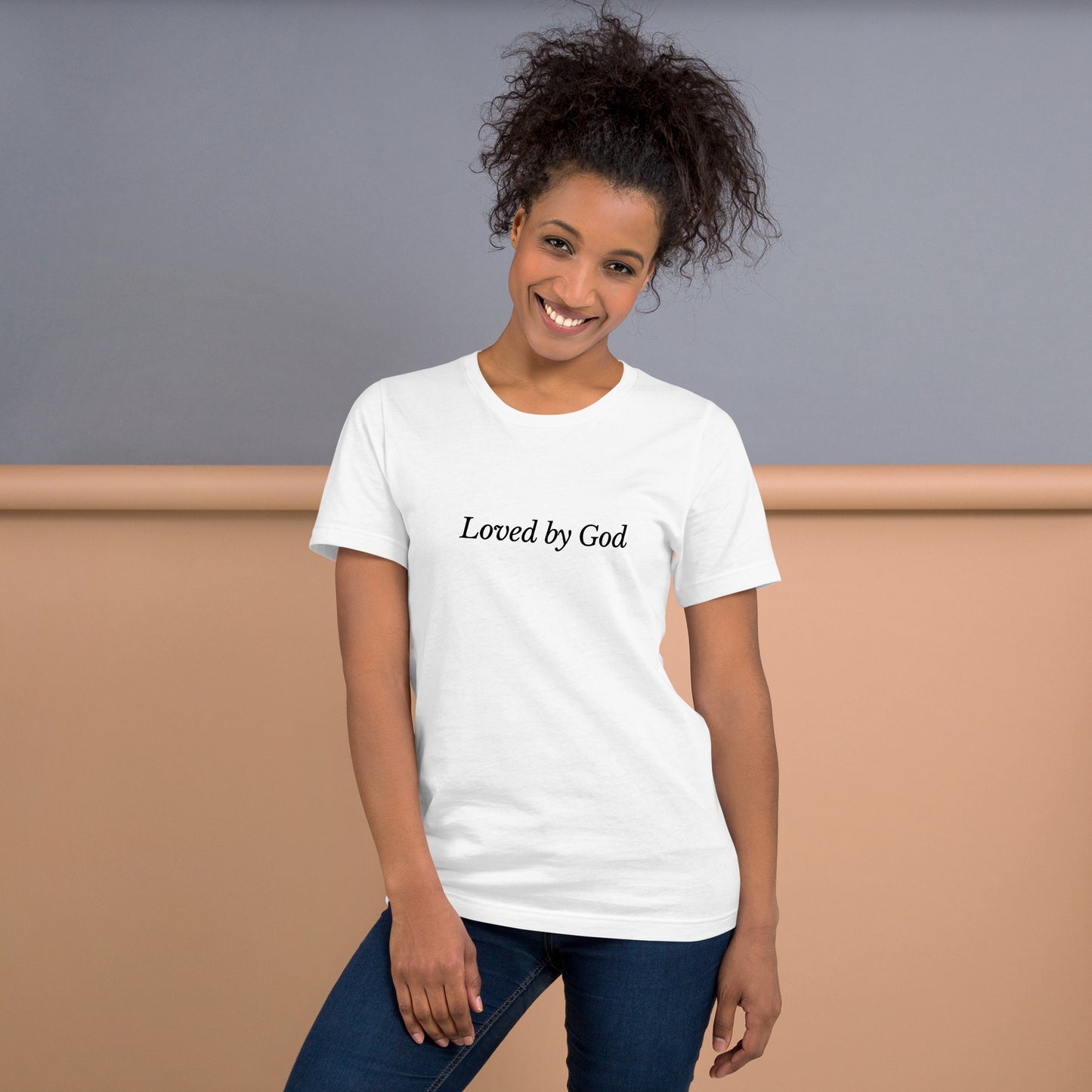 White 'Loved by God' Unisex t-shirt